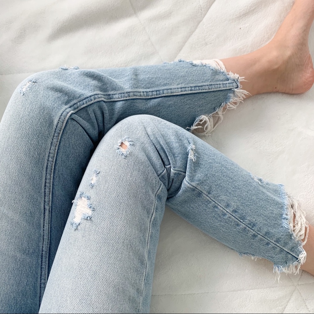 abercrombie & fitch | distressed jeans